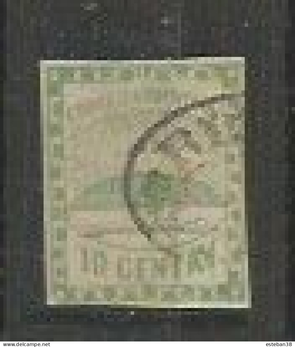 Confederacion 10c Verde Cifras Chicas - Used Stamps