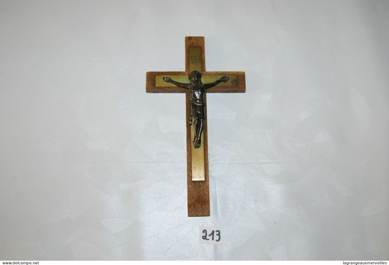 C213 Ancien Crucifix - Christ Sur La Croix - Religión & Esoterismo