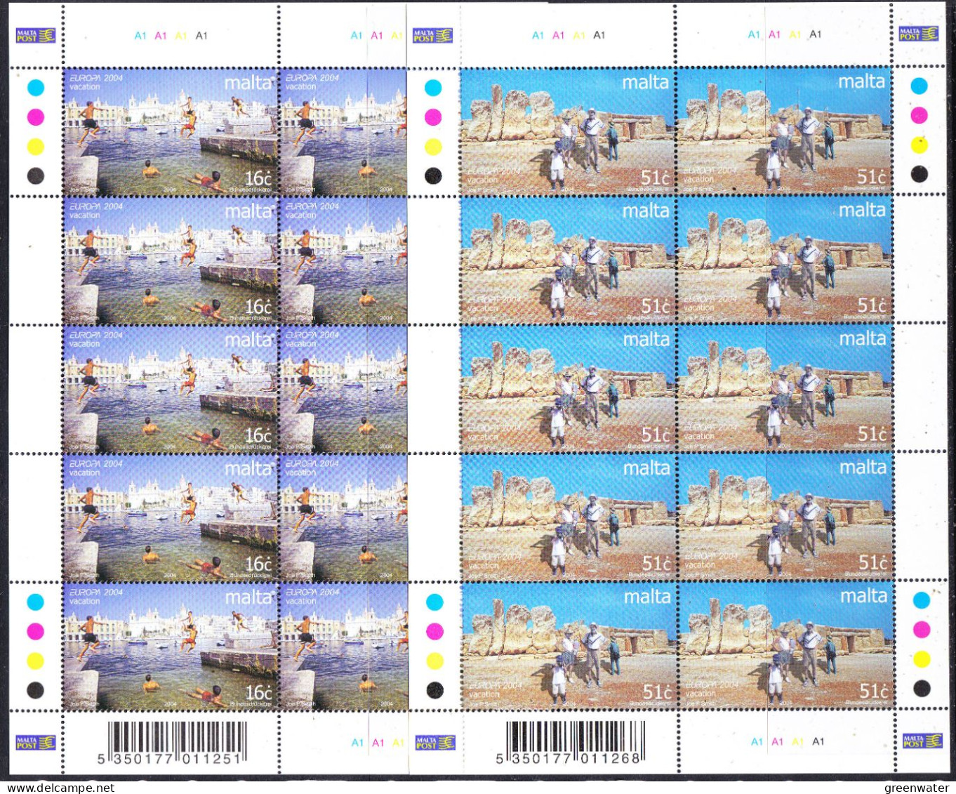 Europa Cept  2004 Malta  2v Sheetlets  ** Mnh (59186) - 2004