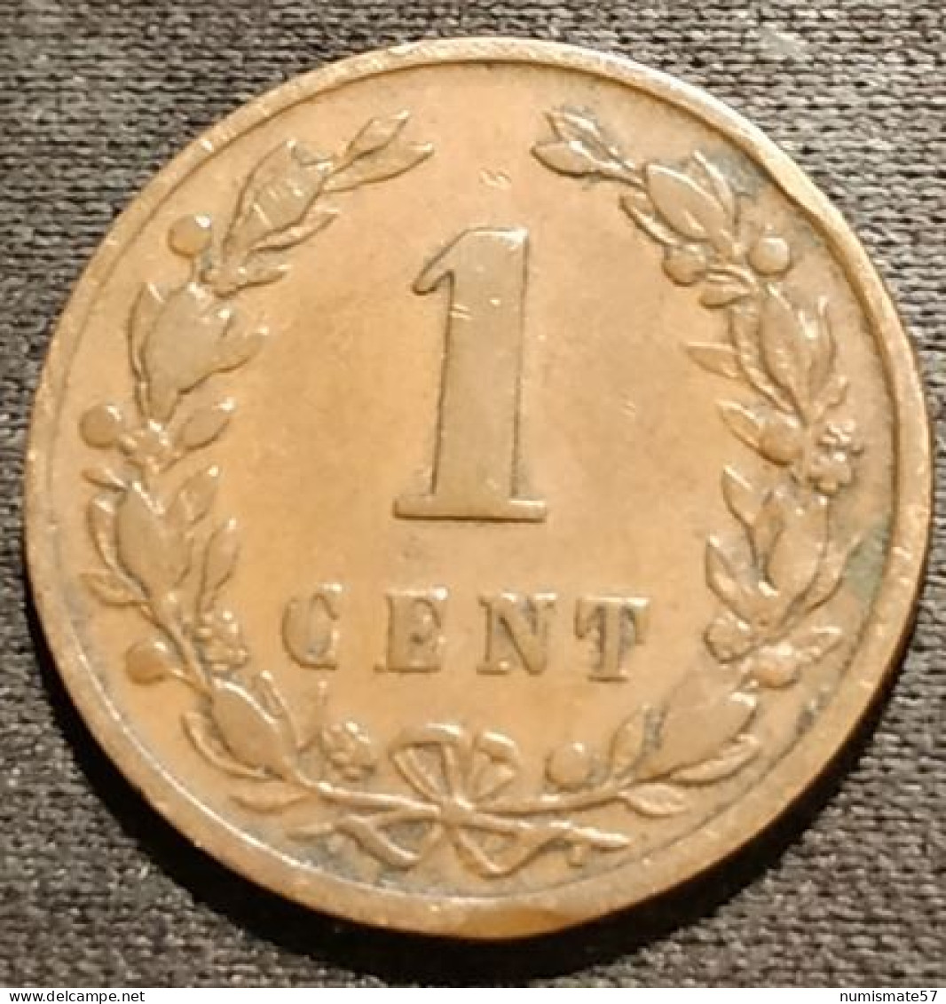 PAYS BAS - NEDERLAND - 1 CENT 1898 - Guillaume III - KM 107.2 - 1849-1890: Willem III.