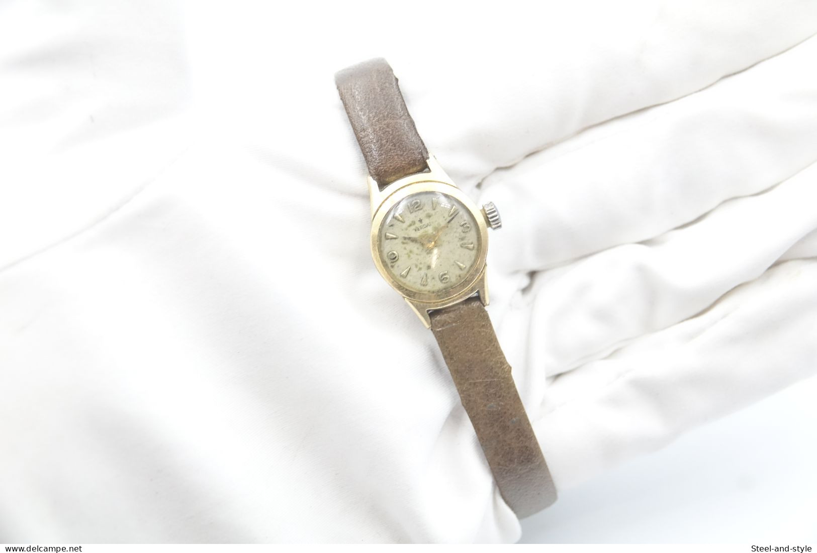 Watches : VERDAL LADIES COCKTAIL - Original - Running - Worn Condition Dial Damaged - Designeruhren