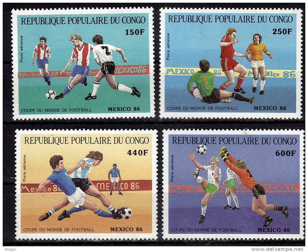 CONGO   PA 349/52   * *    ( Cote 15e ) Cup 1986    Football  Soccer Fussball - 1986 – Mexico