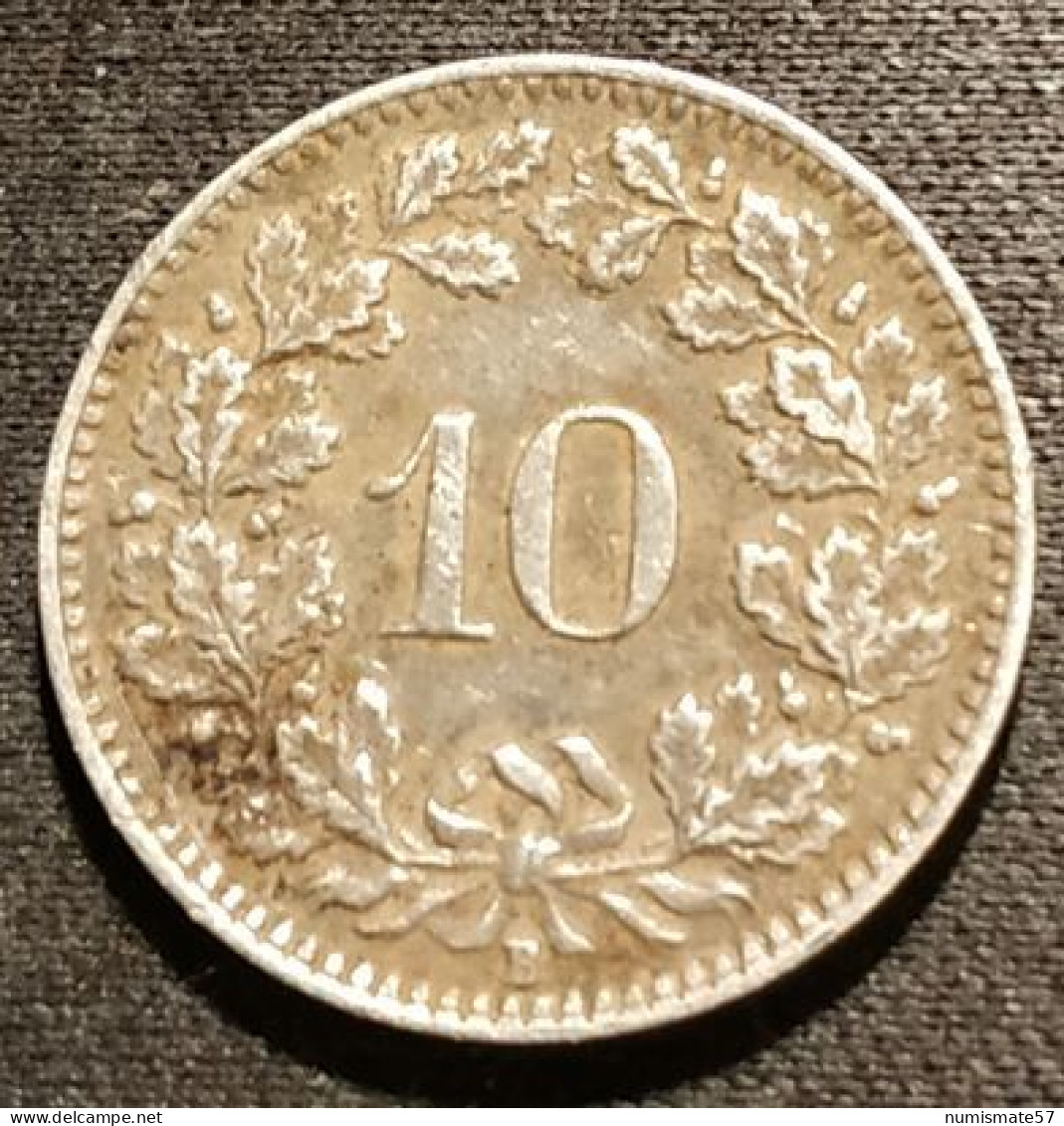 SUISSE - SWISS - 10 RAPPEN 1939 - Nickel  - KM 27b - Tête De Libertas - Centimes - Otros & Sin Clasificación