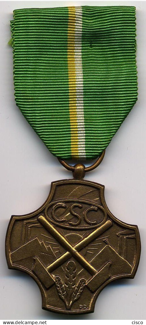 BELGIQUE Syndicat CSC Médaille D'hommage Et De Reconnaissance (bronze) - Belgium