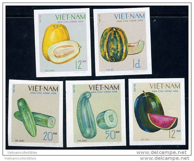 North Vietnam Viet Nam MNH Imperf Stamps 1970 : Fruit / Water Melon / Cucumber / Melon (Ms241) - Vietnam