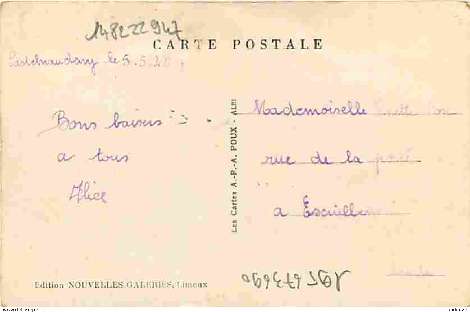 11 - Limoux - Notre Dame De Marceille - Colorisée - Voyagée En 1940 - CPA - Voir Scans Recto-Verso - Limoux