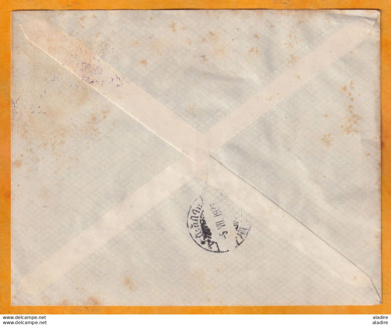 1931 - Enveloppe Par Avion Reco De Djibouti, Côte Française Somalis Vers Addis Abeba, Ethiopie - Griffe Service Addis - Storia Postale