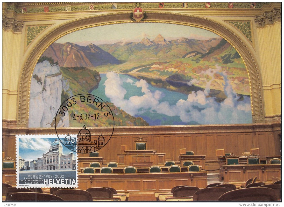 SCHWEIZ  1783, MC, 100 Jahre Bundeshaus, 2002 - Maximumkarten (MC)