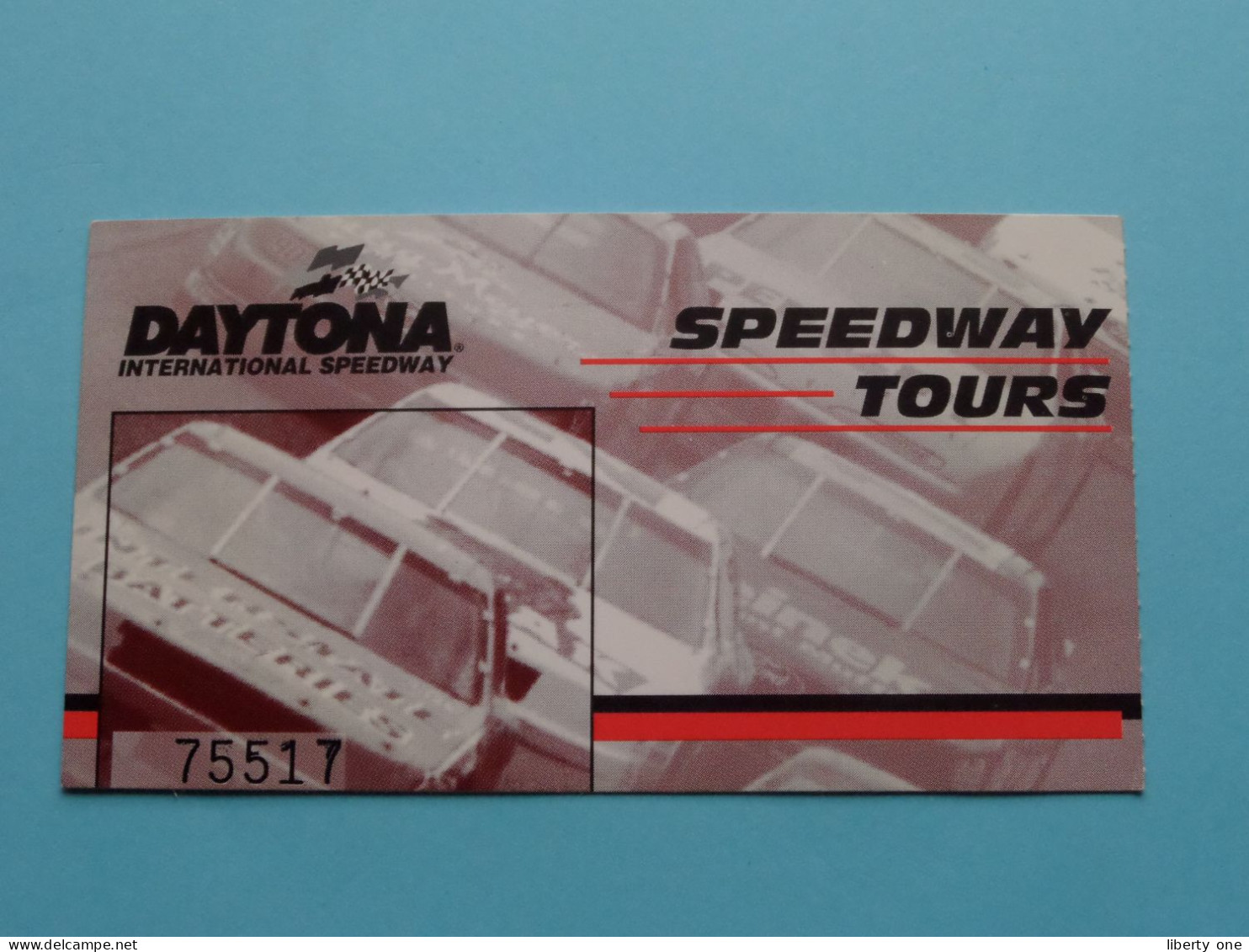 Ticket SPEEDWAY TOURS > DAYTONA International Speedway ( Zie SCANS ) Bromophoto Bruxelles ! - Biglietti D'ingresso