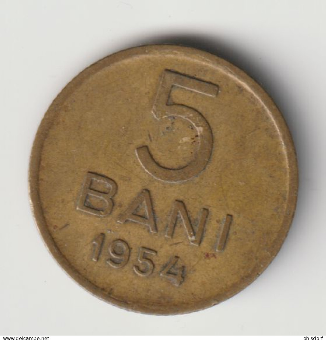 ROMANIA 1954: 5 Bani, KM 83.2 - Romania