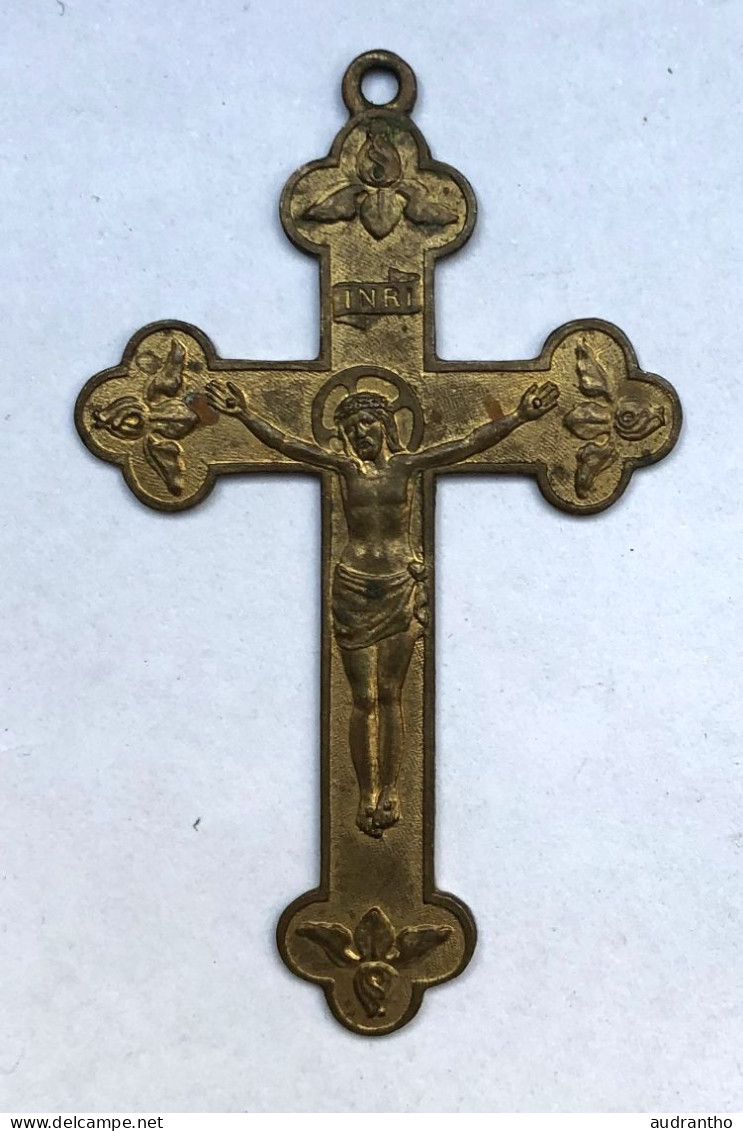 Pendentif Ancien - Crucifix Croix Religieuse - Souvenir De Mission - Religion - Religión & Esoterismo