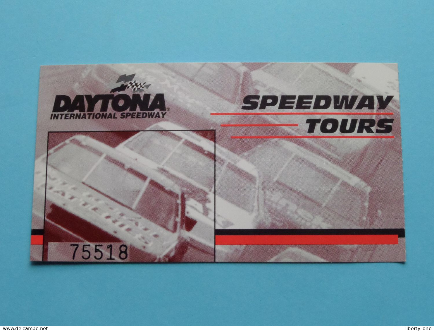 Ticket SPEEDWAY TOURS > DAYTONA International Speedway ( Zie SCANS ) Bromophoto Bruxelles ! - Biglietti D'ingresso