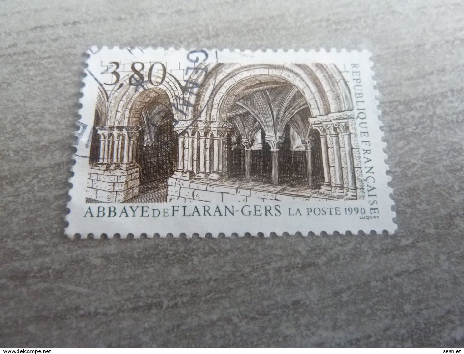 Abbaye De Flaran - Gers - 3f.80 - Yt 2659 - Brun Et Vert - Oblitéré - Année 1990 - - Gebraucht