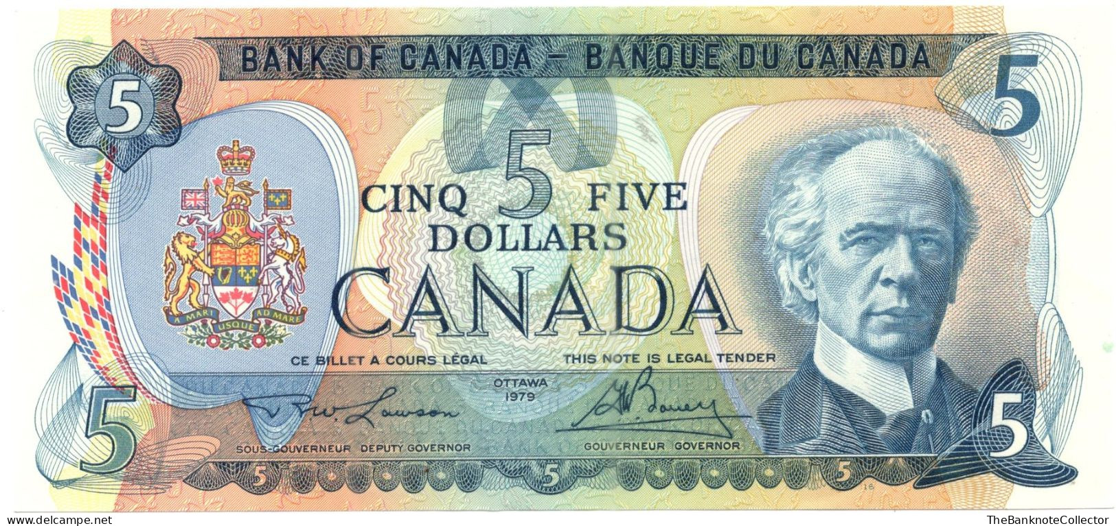 Canada 5 Dollars ND 1979 P-92 Extreme Fine Condition - Canada