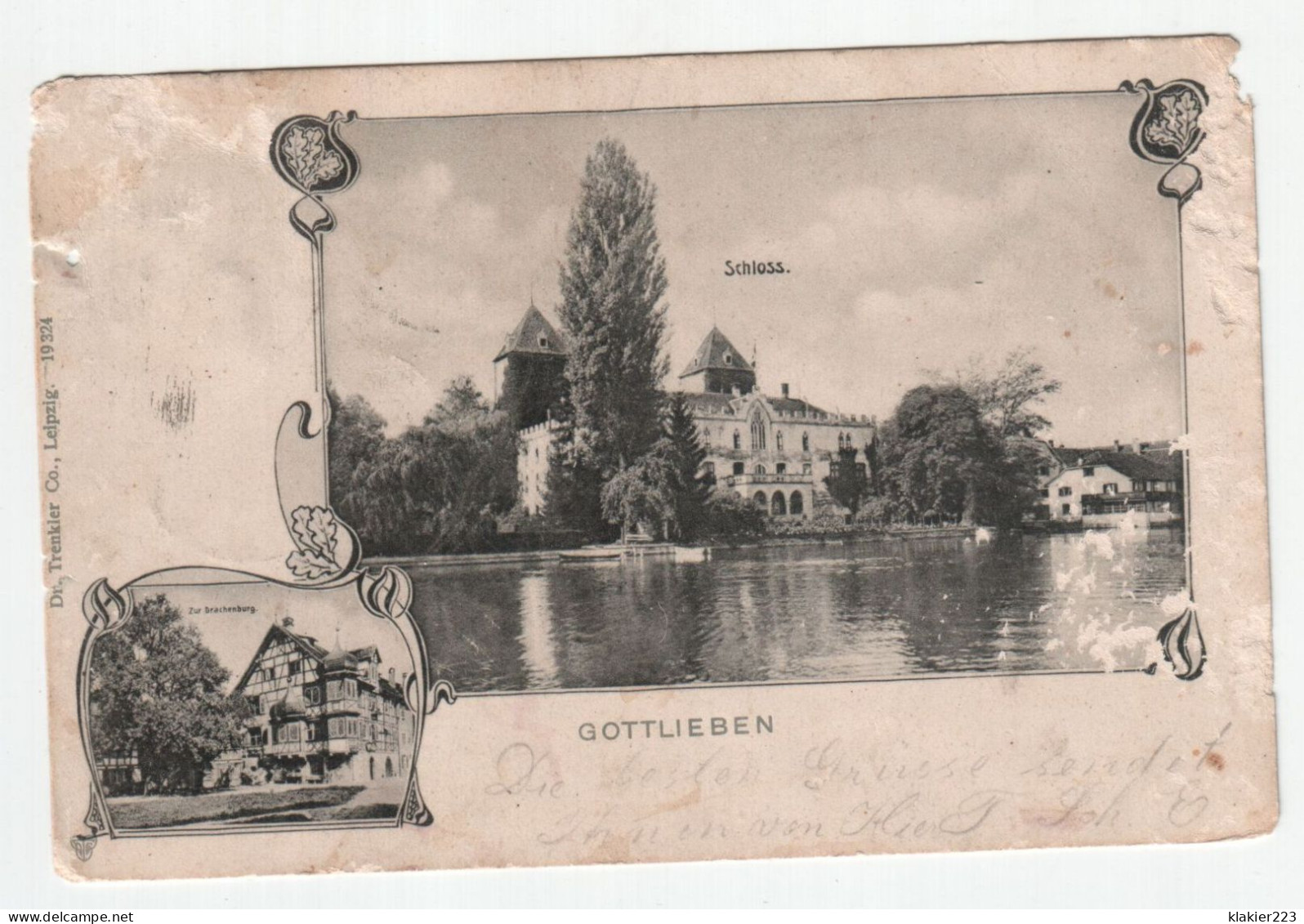 Gottlieben. Schloss. Kreuzlingen. Jahr 1903 - Gottlieben