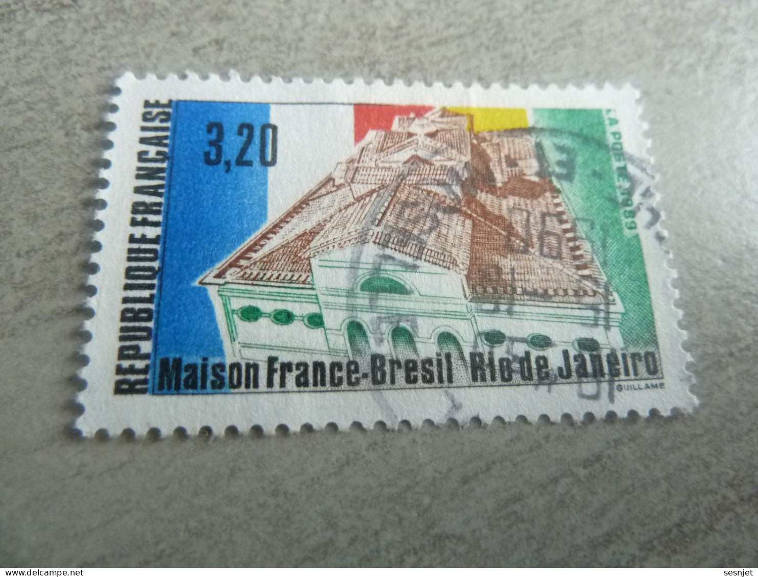 La Maison France-Brésil - Rio-de-Janeiro - Vue Aérienne - 3f.20 - Yt 2661 - Multicolore - Oblitéré - Année 1990 - - Gebraucht