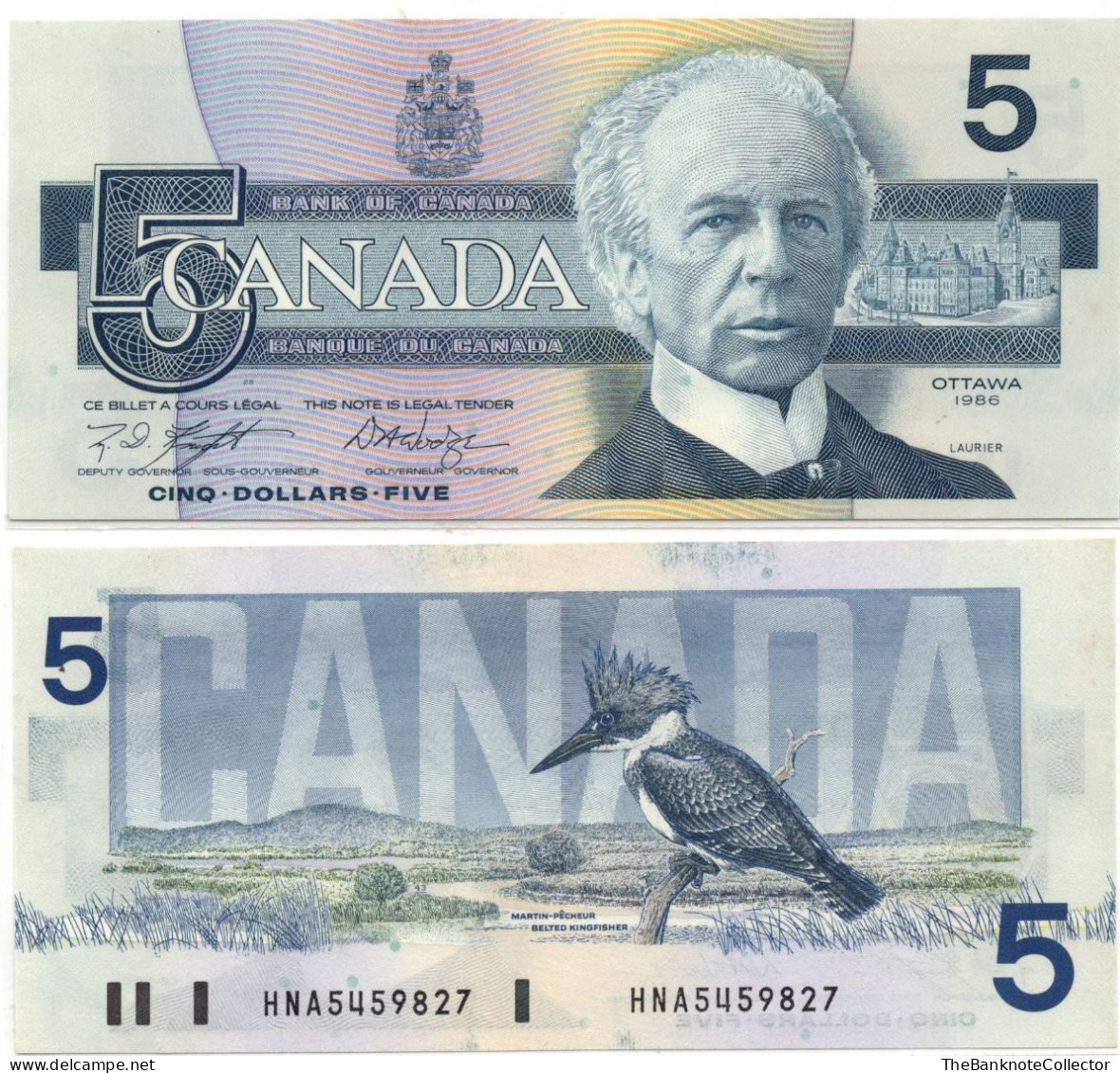 Canada 5 Dollars ND 1986 P-95 UNC - Canada