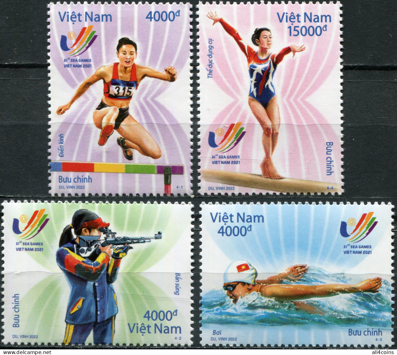 Vietnam 2022. 31st SouthEast Asian Games (MNH OG) Set Of 4 Stamps - Vietnam