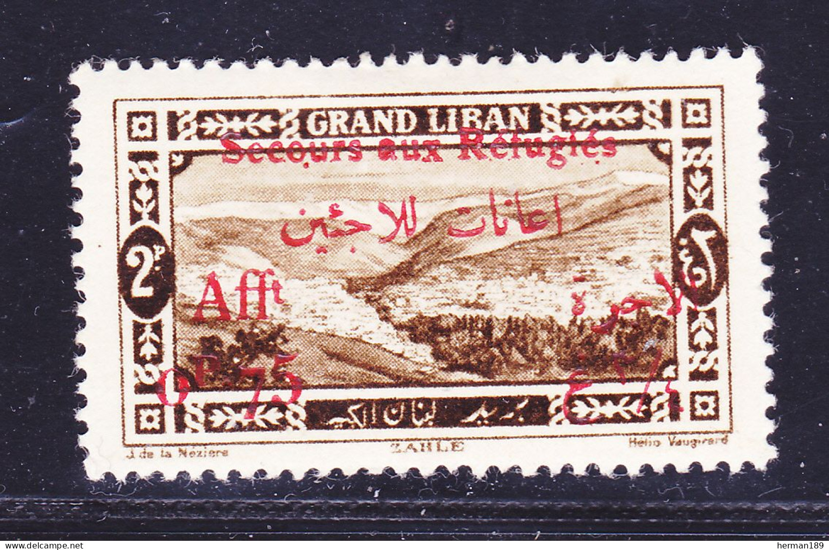 GRAND LIBANN°   69 * MLH Neuf Avec Forte Charnière, B/TB (D7704) Secours Aux Réfugiés - 1926 - Unused Stamps