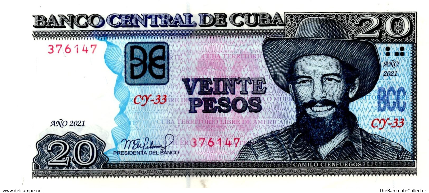 Cuba 20 Pesos 2021 P-122 UNC - Cuba