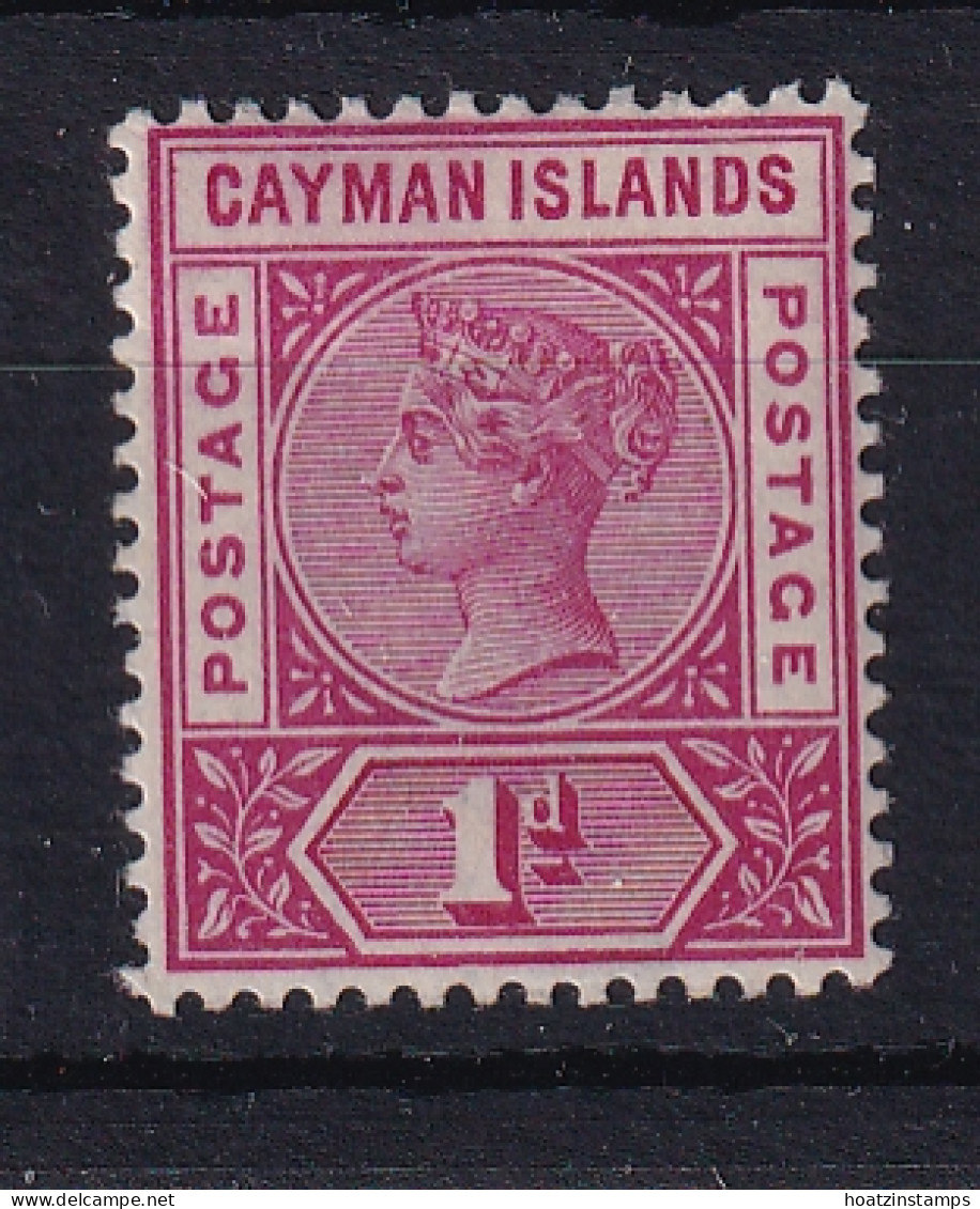 Cayman Islands: 1900   QV    SG2a   1d   Pale Carmine  MH - Cayman Islands