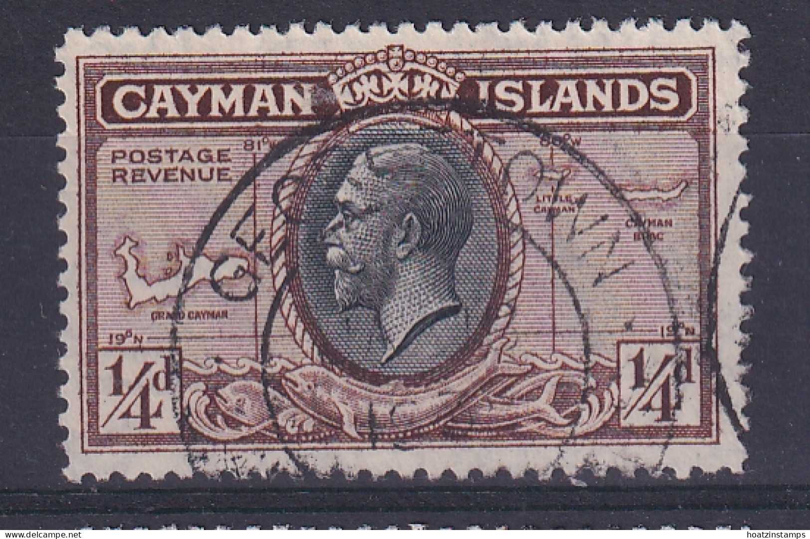 Cayman Islands: 1935   KGV - Pictorial   SG96   ¼d     Used - Caimán (Islas)