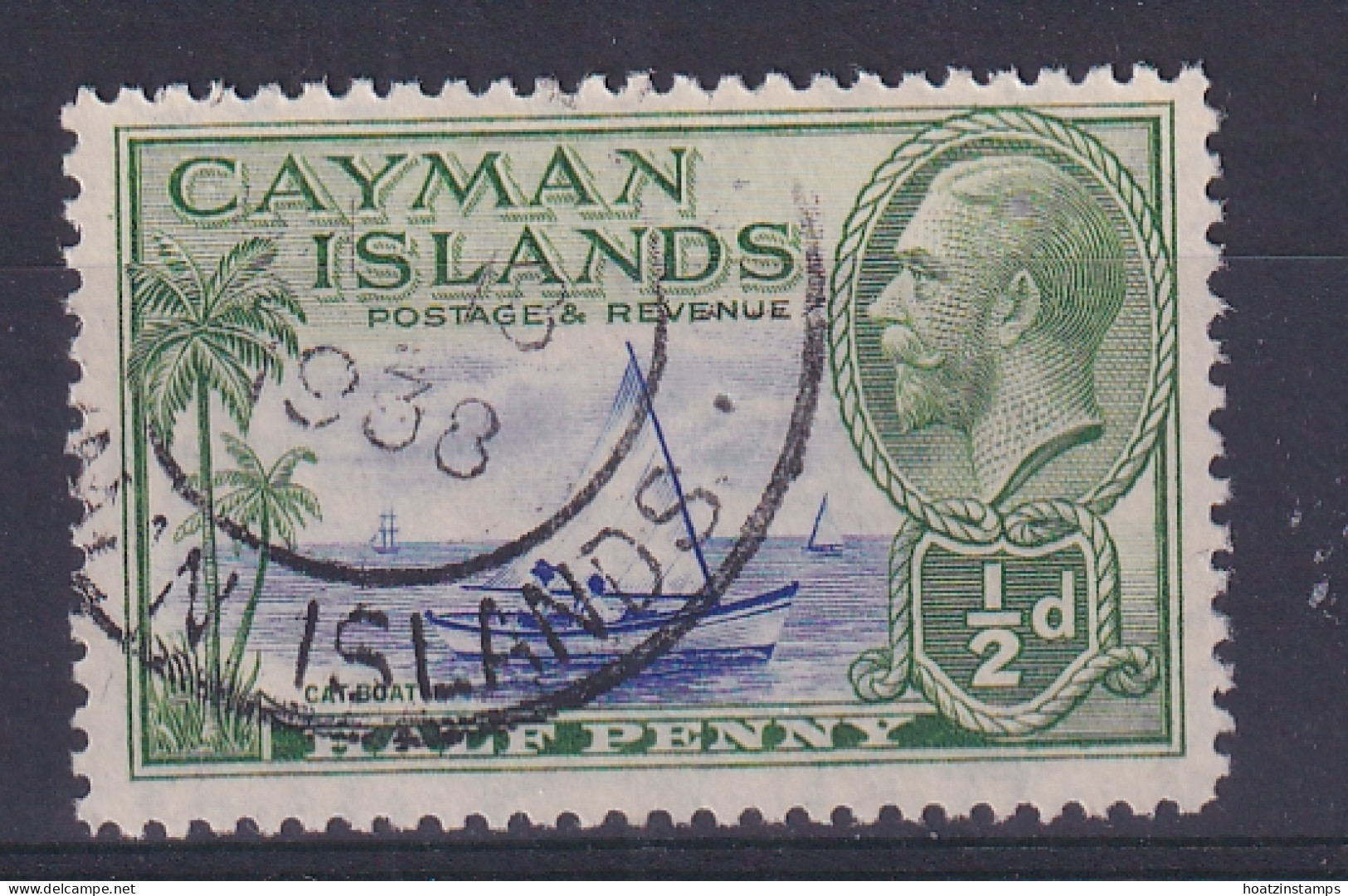 Cayman Islands: 1935   KGV - Pictorial   SG97   ½d     Used - Caimán (Islas)