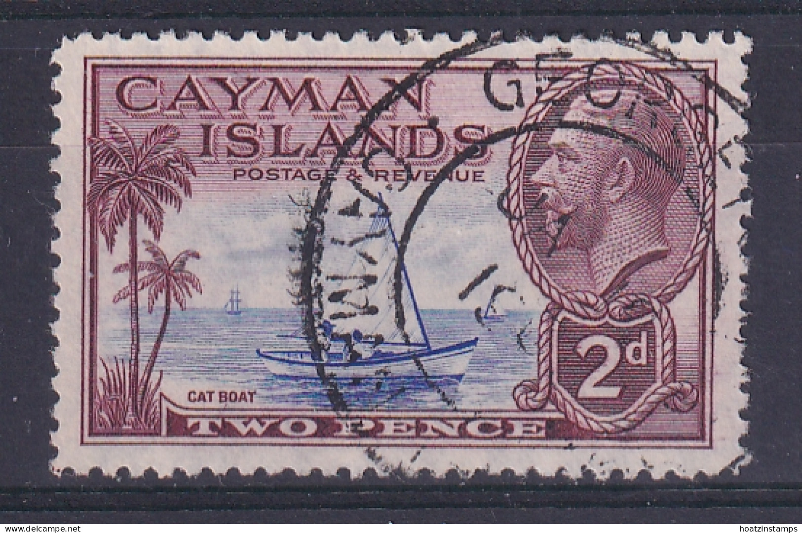 Cayman Islands: 1935   KGV - Pictorial   SG100   2d     Used - Caimán (Islas)