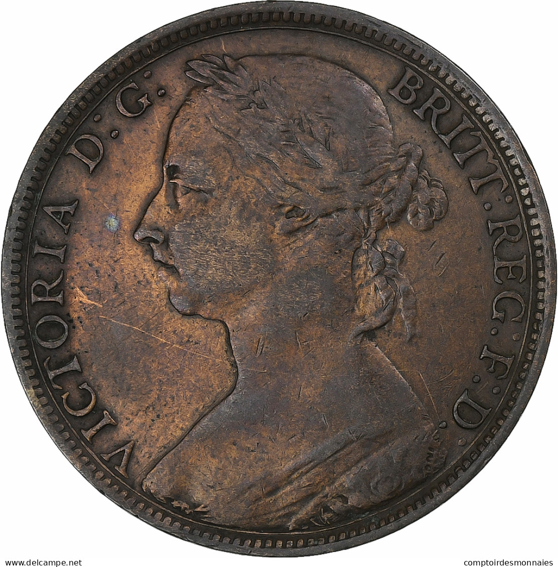Grande-Bretagne, Victoria, Penny, 1892, Bronze, TTB+, KM:755 - D. 1 Penny