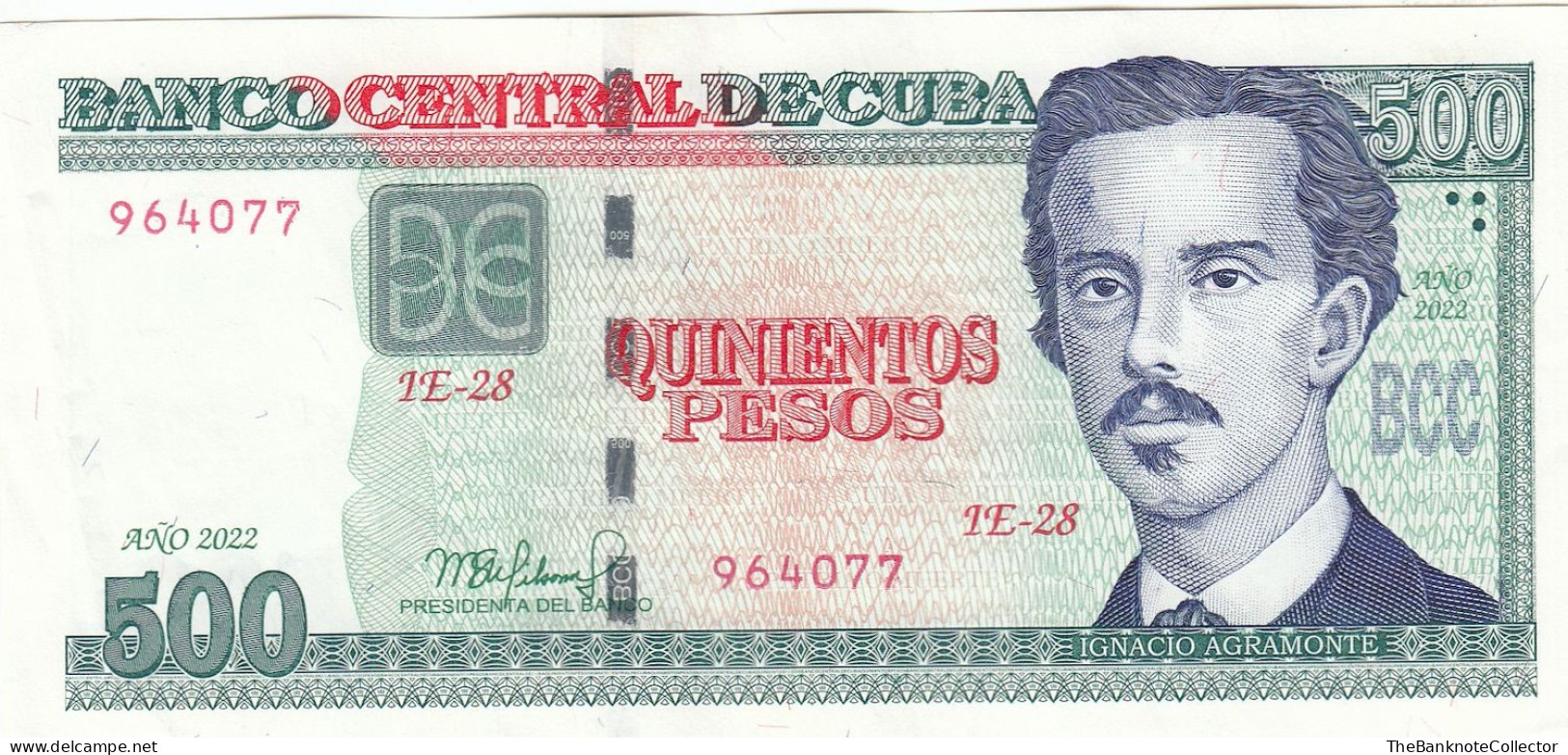 Cuba 500 Pesos 2022 AUNC - Cuba