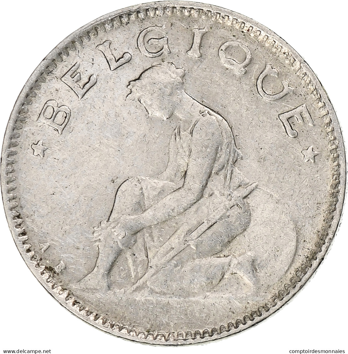 Belgique, Albert I, 50 Centimes, 1927, Nickel, TTB+ - 50 Centimes