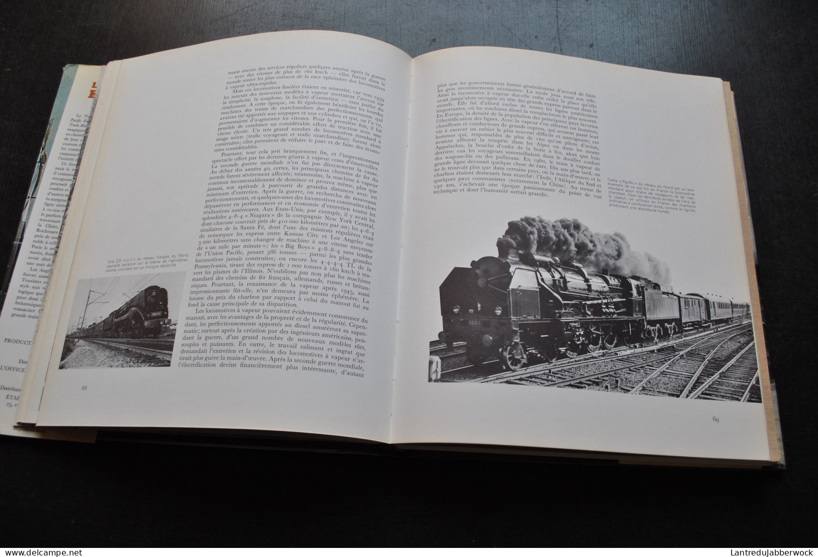 MORGAN Les Grands Express Edita 1973 Locomotives à Vapeur Ferry Boats Europe Russie Amérique Du Nord Angleterre Inde... - Bahnwesen & Tramways