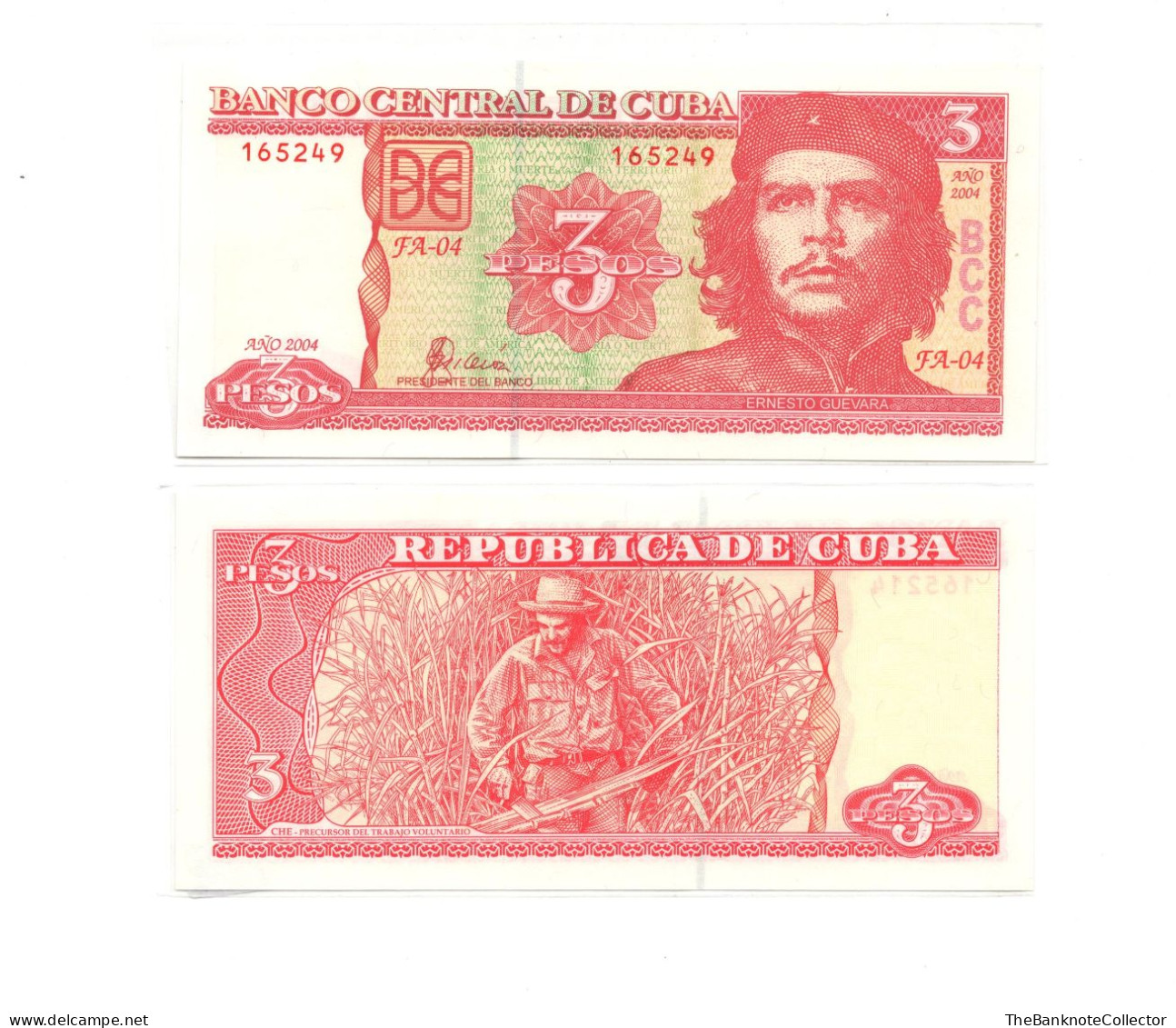 Cuba 3 Pesos 2004 Commemorative Che Guevera UNC - Cuba