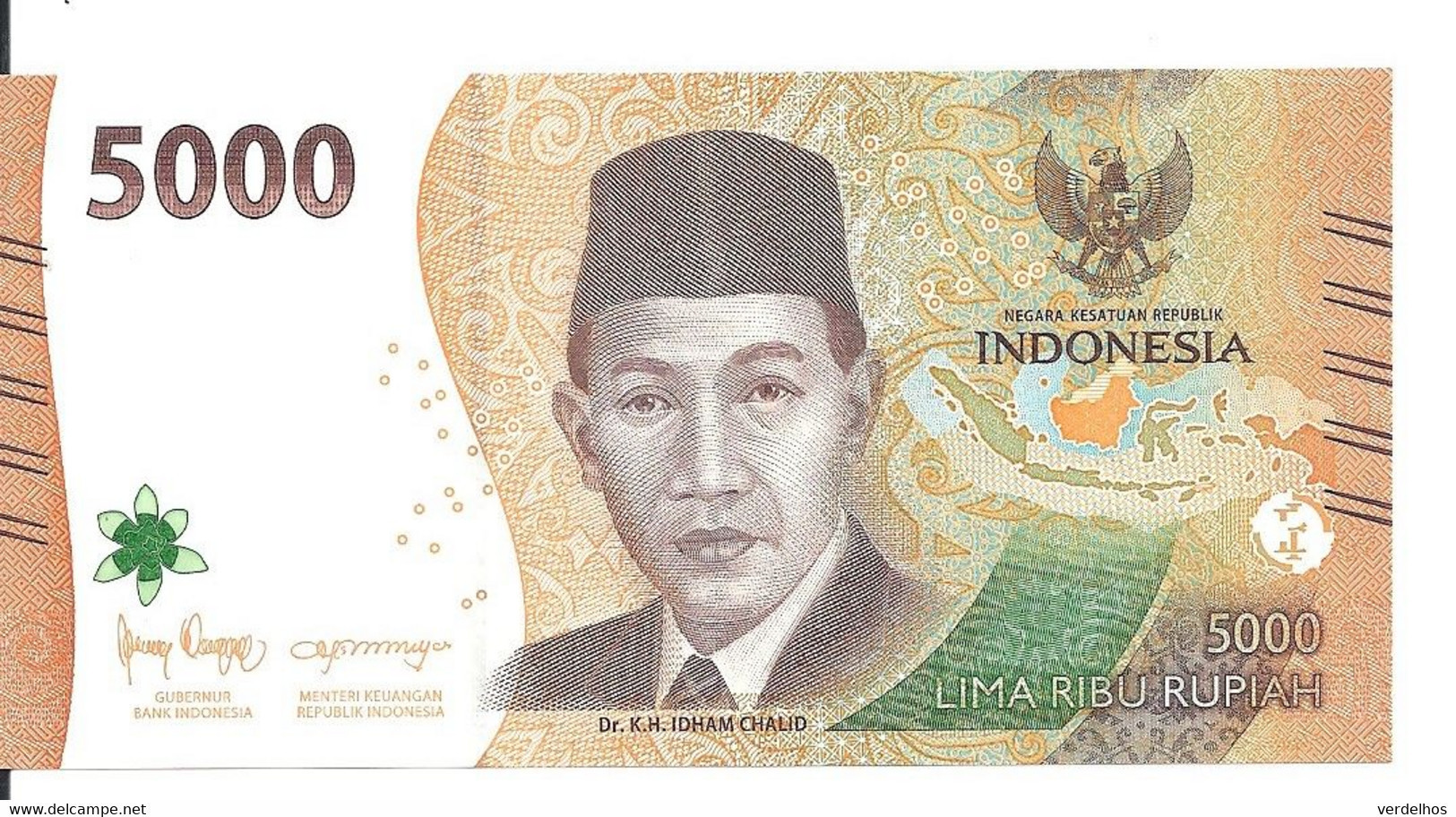 INDONESIE 5000 RUPIAH 2022 UNC P 164 - Indonesia