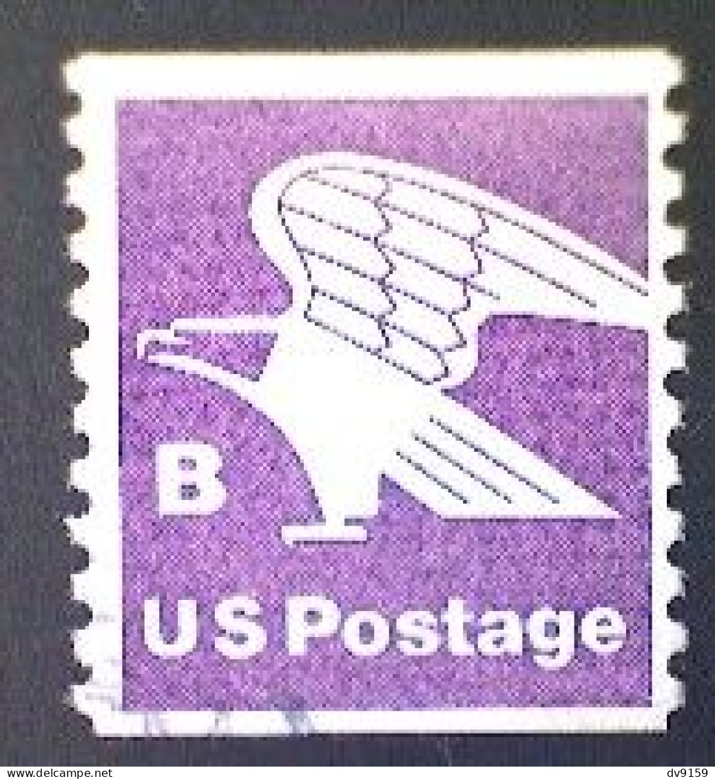 United States, Scott #1820, Used(o), 1981, Rate Change "B" Eagle , (18¢), Violet - Gebruikt