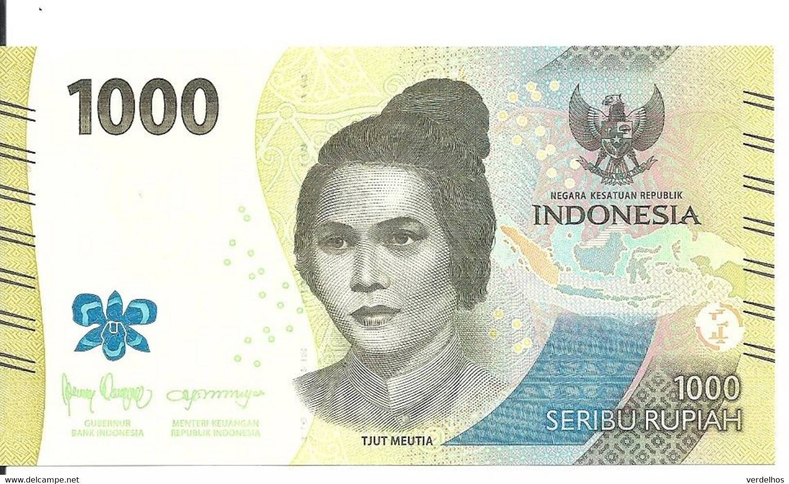 INDONESIE 1000 RUPIAH 2022 UNC P 162 - Indonésie