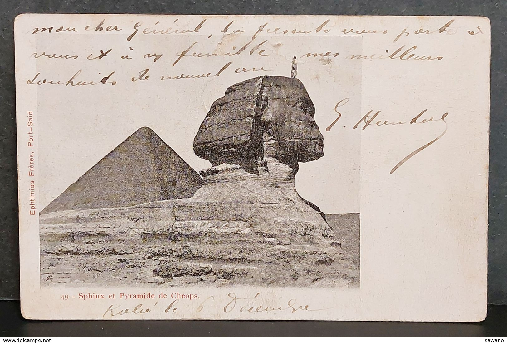 SPHINX ET PYRAMIDE DE CHEOPS , SANNOMIYA KOBE , JAPAN ,  N19D - Sfinge