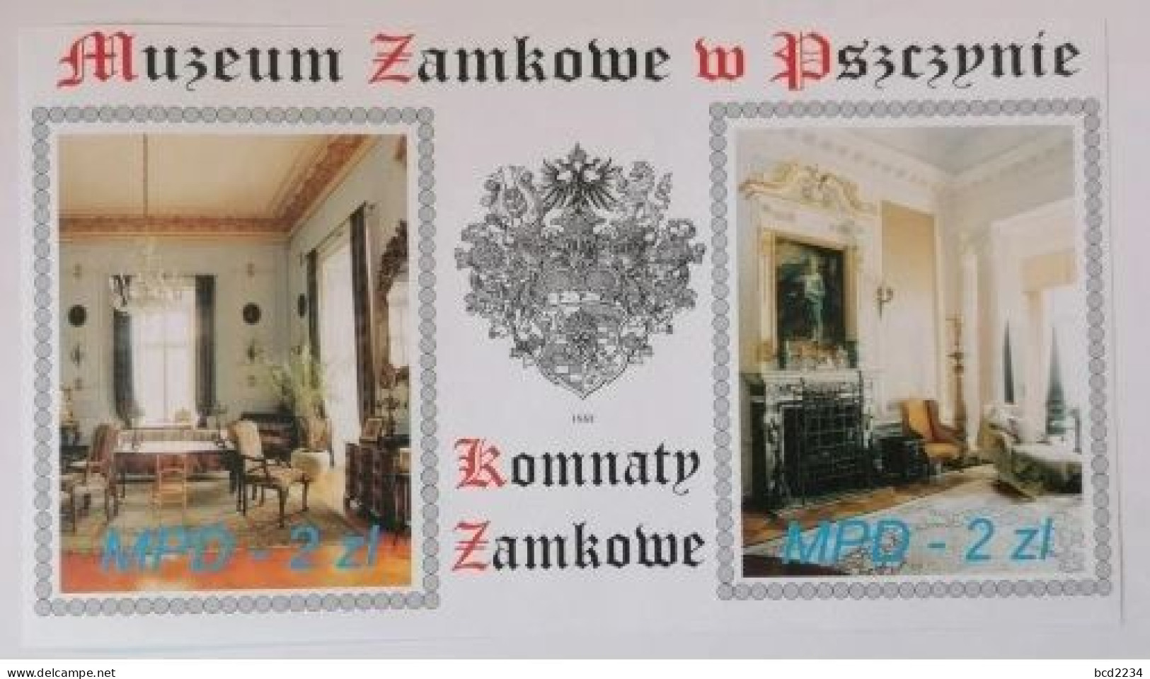 POLAND POLISH PRIVATE MUNICIPAL DELIVERY POST OFFICE: CASTLE MUZEUM PSZCZYNA CASTLE - CHAMBERS A MS NHM MINIATURE SHEET - Blocs & Feuillets