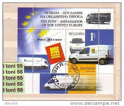 2006 The Post - Ambassador Of The United Europe S/S-used (O) Bulgaria / Bulgarie - Gebruikt