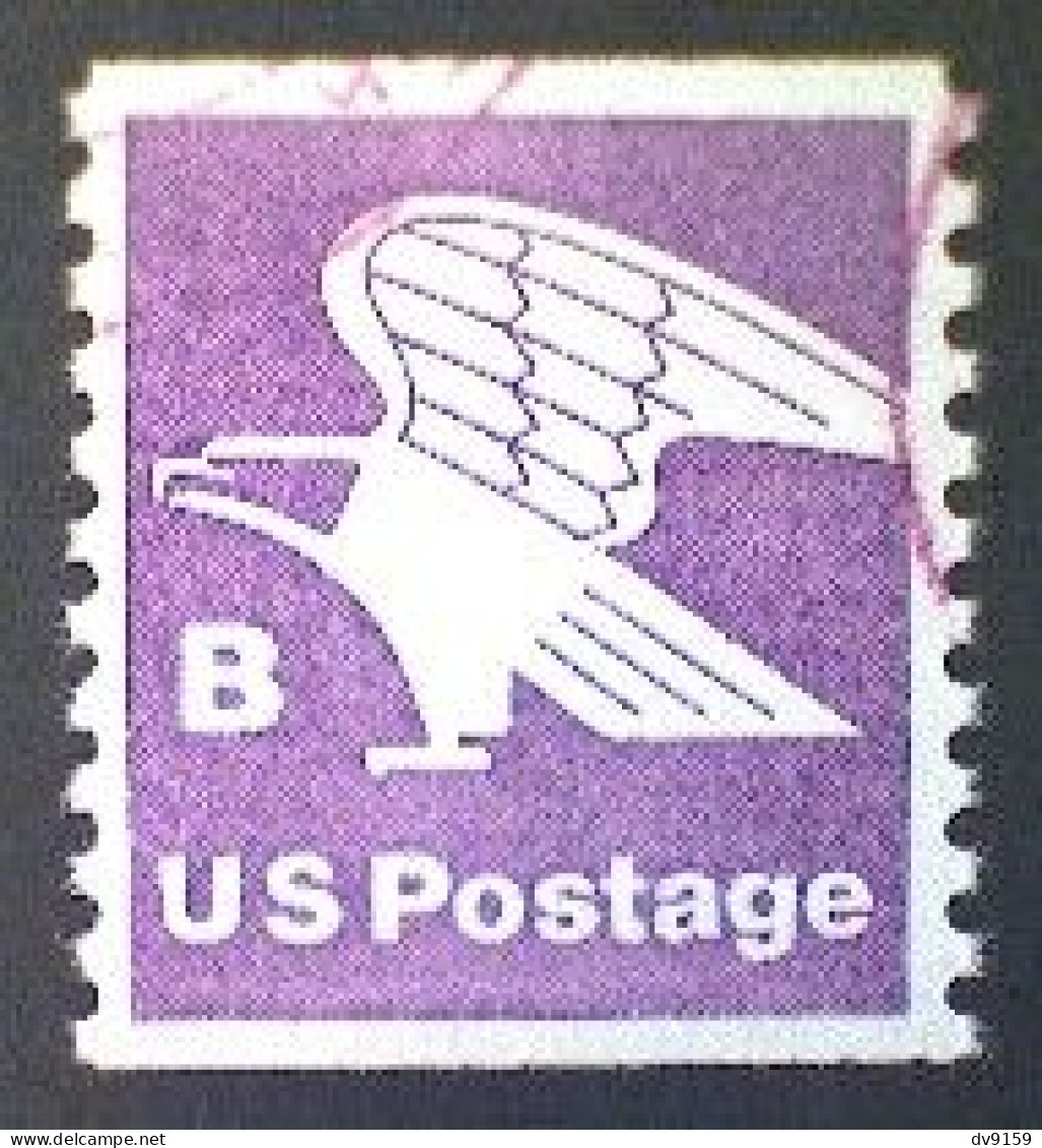 United States, Scott #1820, Used(o), 1981, Rate Change "B" Eagle , (18¢), Violet - Gebruikt