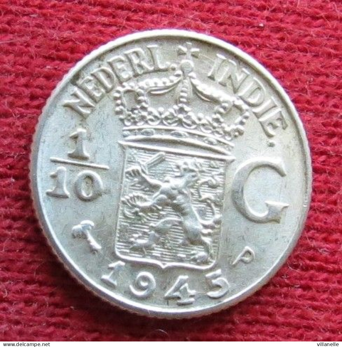 Netherlands India 1/10 Gulden 1945 P Nederland Indies W ºº - Andere - Azië