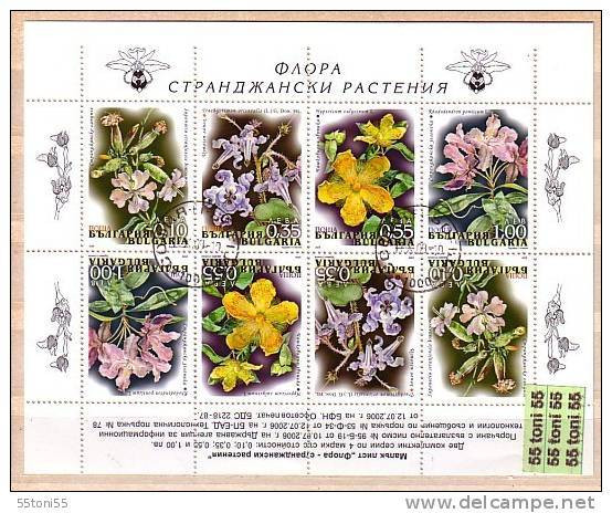 2006 Flora: Plants Of Strandja Mountain  Sheet –used / Oblitere (O) Bulgaria / Bulgarie - Usados