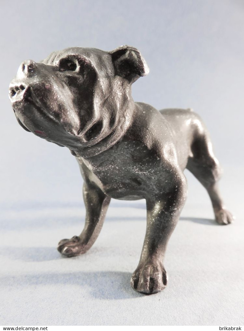 + CHIEN BOULEDOGUE EN METAL @ Sculpture Statue Animal Molosse - Altri & Non Classificati