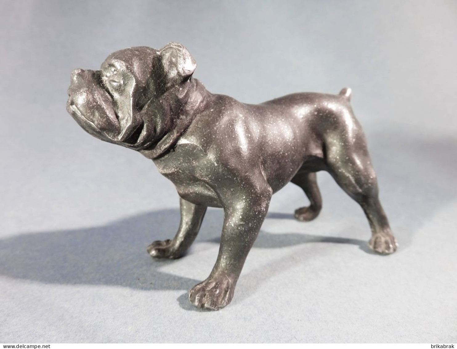 + CHIEN BOULEDOGUE EN METAL @ Sculpture Statue Animal Molosse - Autres & Non Classés