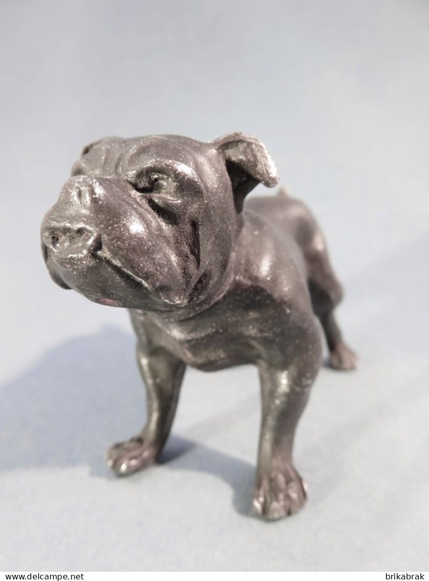 + CHIEN BOULEDOGUE EN METAL @ Sculpture Statue Animal Molosse - Autres & Non Classés