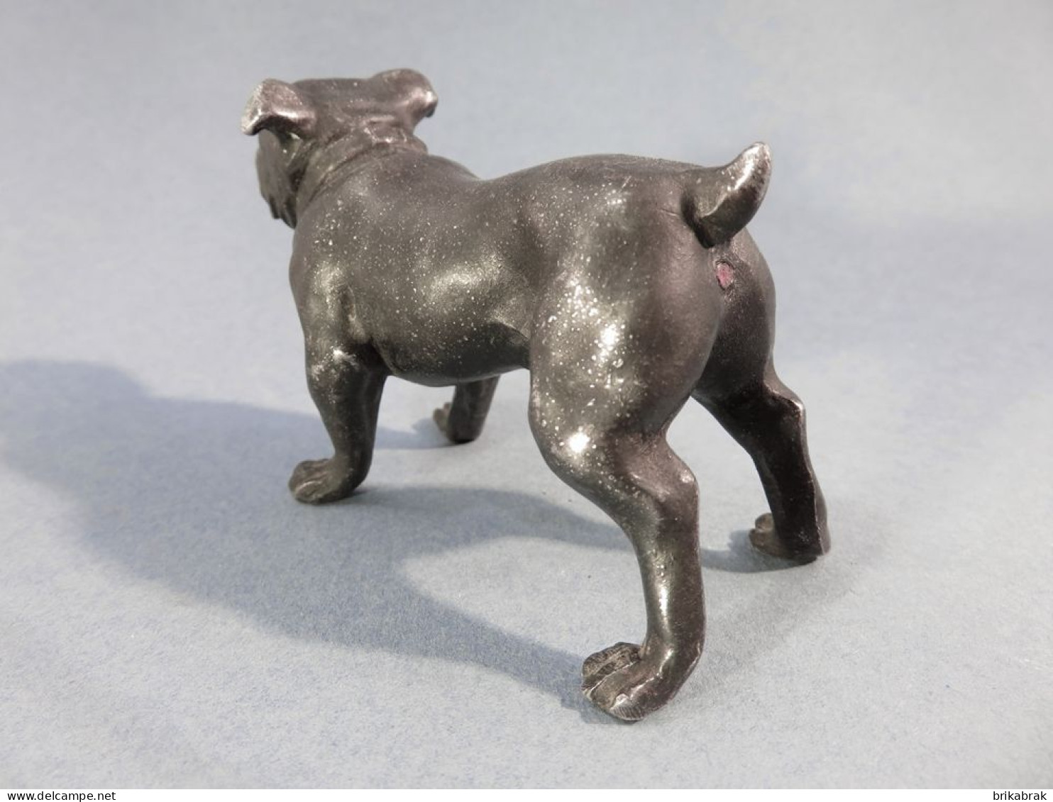 + CHIEN BOULEDOGUE EN METAL @ Sculpture Statue Animal Molosse