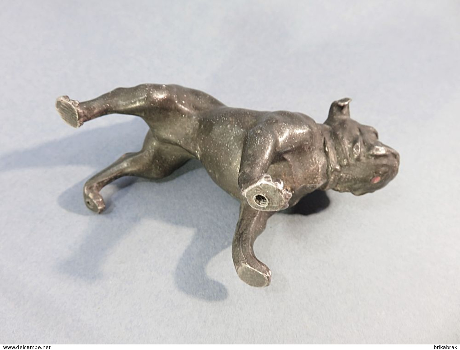 + CHIEN BOULEDOGUE EN METAL @ Sculpture Statue Animal Molosse