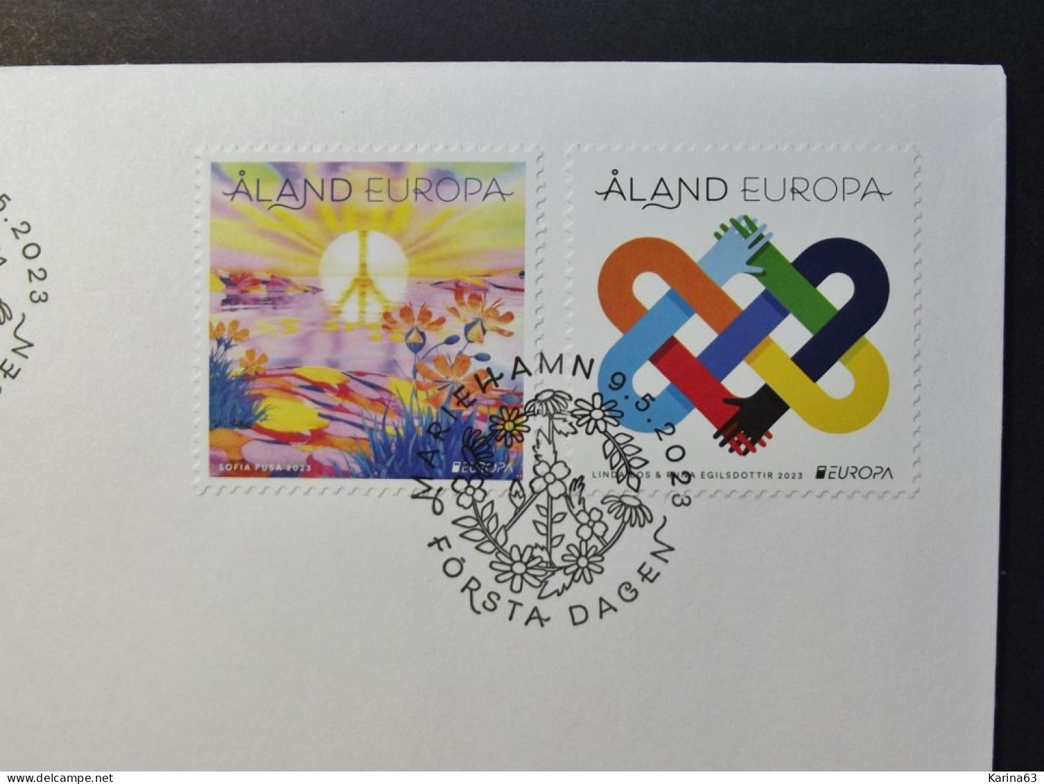 Äland 9.5.2023 - Enveloppe - EUROPA - CEPT - Frieden - Peace - Vrede - Paix - Gestempeld / Used /Obl. - Aland