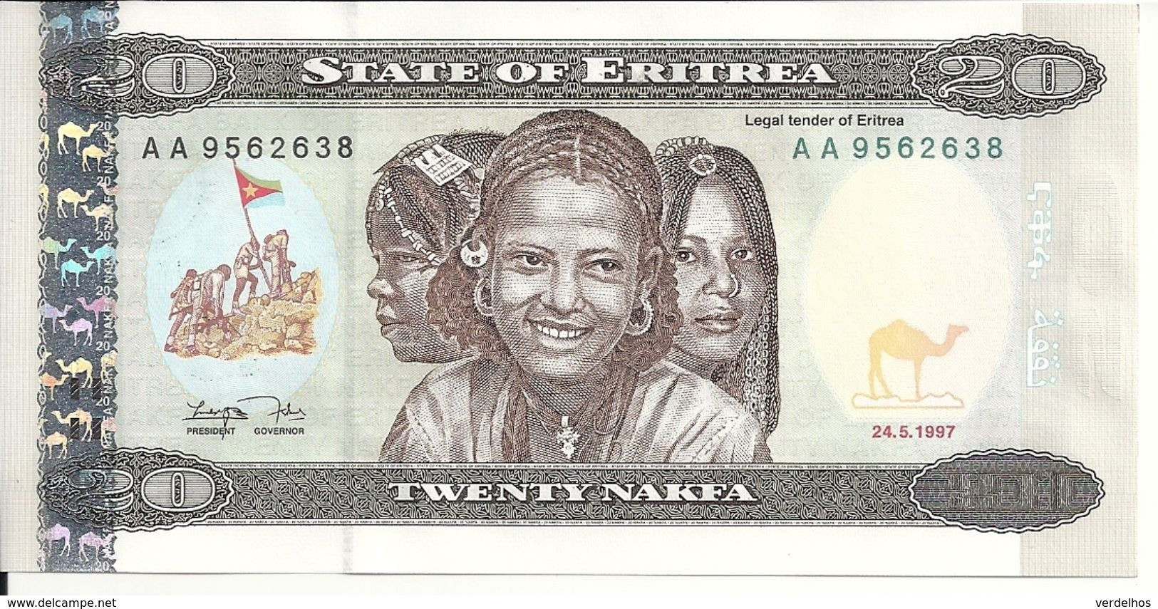 ERYTHREE 20 NAFKA 1997 UNC P 4 - Erythrée