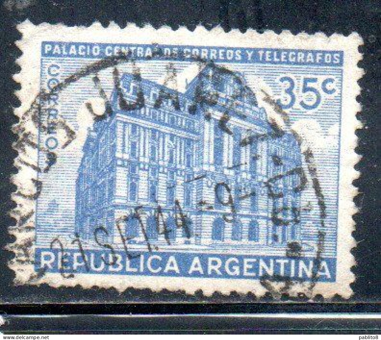 ARGENTINA 1942 POST OFFICE BUENOS AIRES 35c  USED USADO OBLITERE' - Gebruikt
